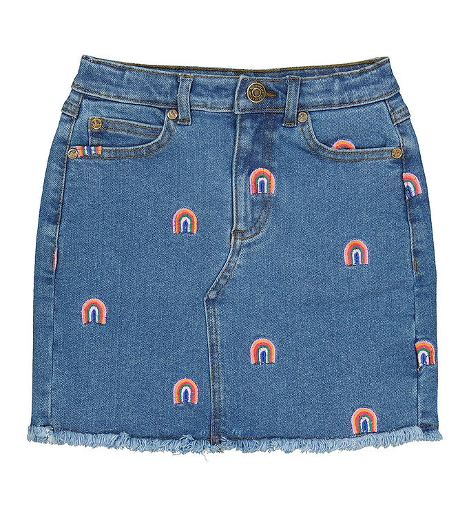 Nederdel Tnjanet Denim M Regnbuer Fra The New